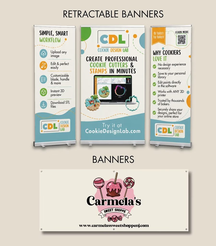 Custom trade show banners